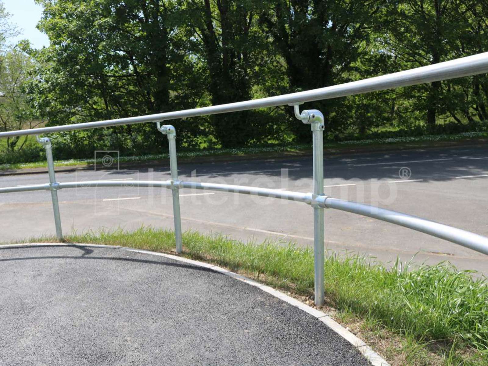 Modular Disability Handrailing for Pedestrian Access Ramp