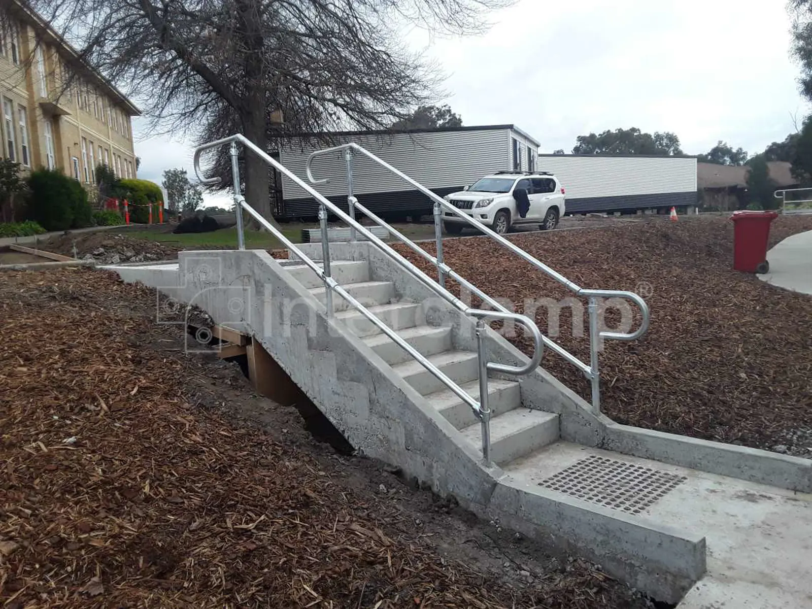 Interclamp Modular Handrailing for Ramps Stairs and Walkways